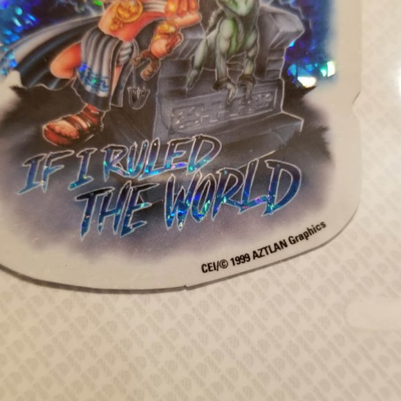 rare '99 CEI Aztlan prism sticker lil Azteca #4 - Picture 4 of 6